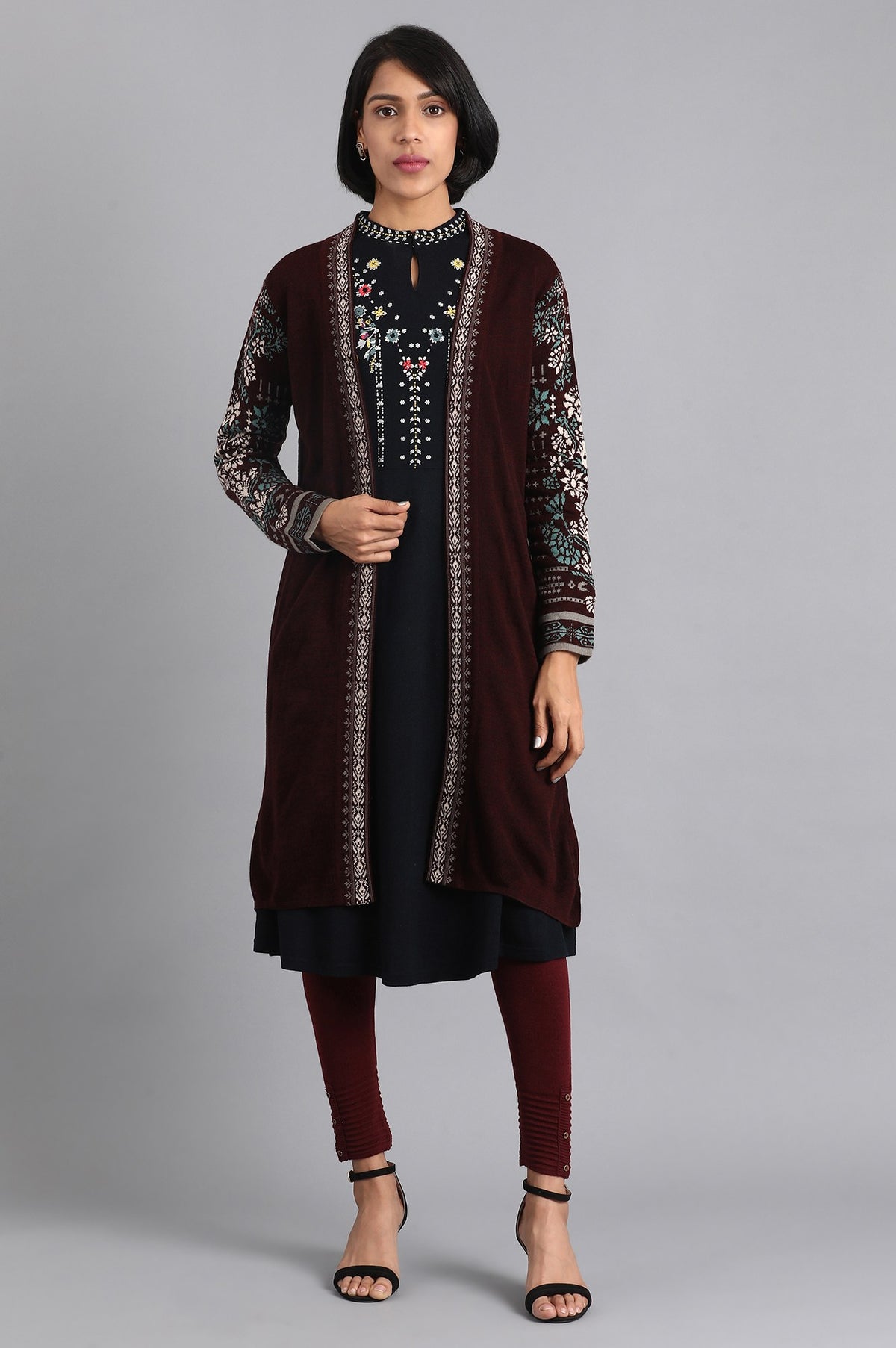 Purple Long Cardigan - WG