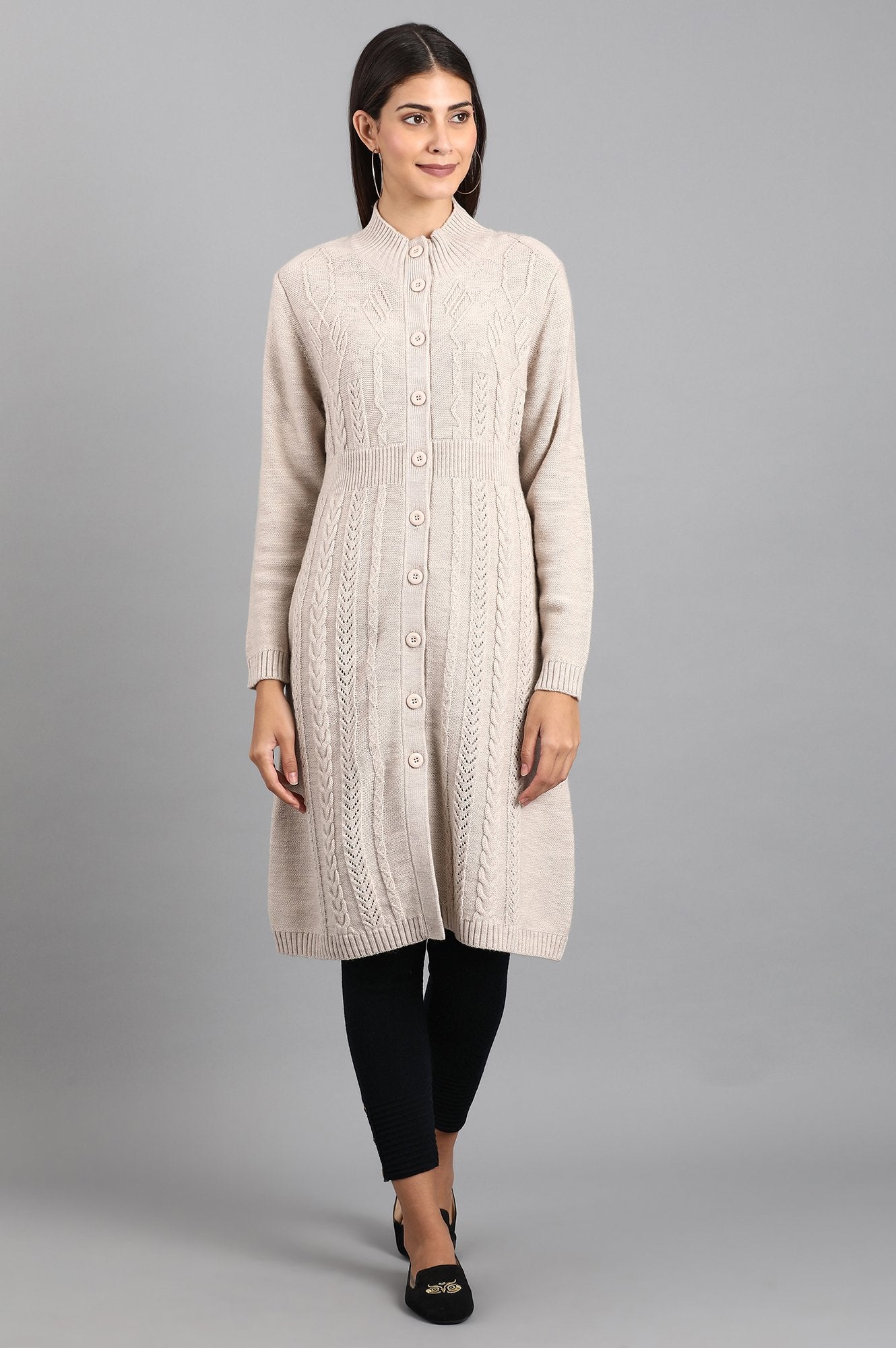 Blue Woollen Leggings