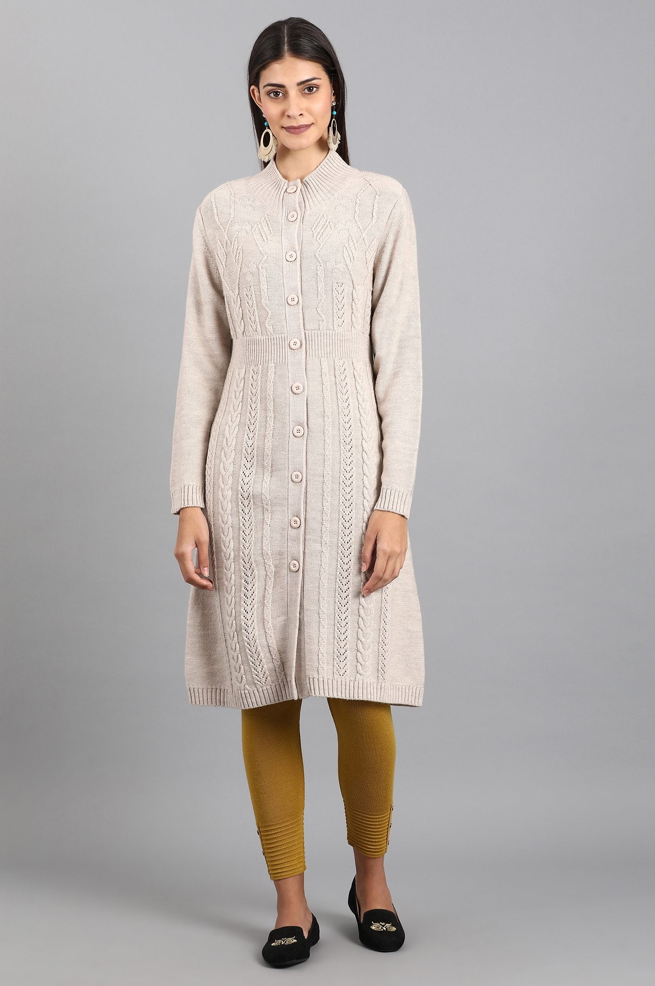 Yellow Woollen Leggings