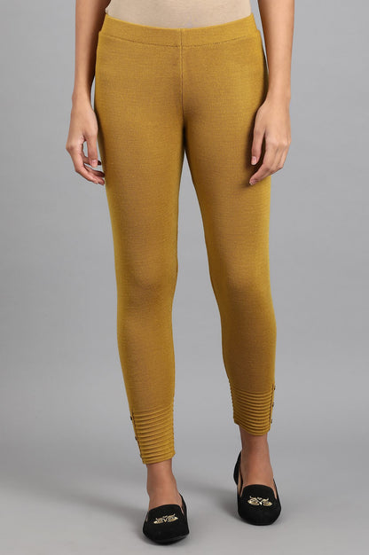 Yellow Woollen Leggings
