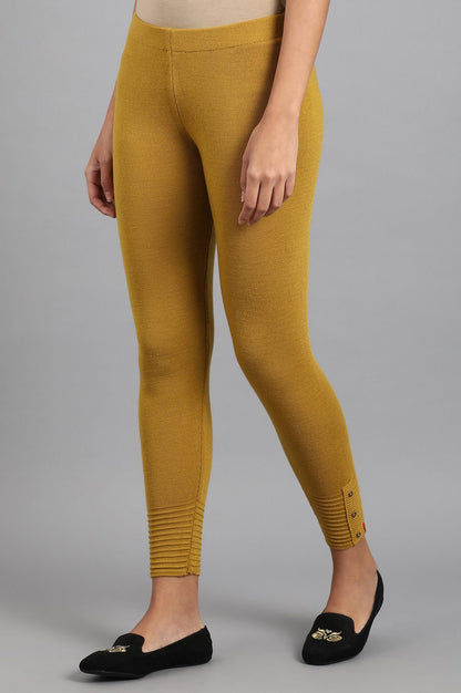 Yellow Woollen Leggings