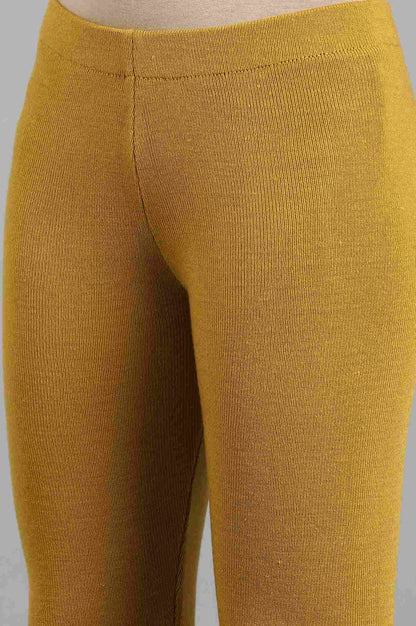 Yellow Woollen Leggings