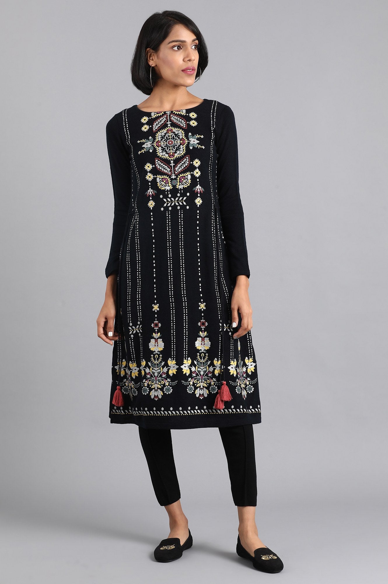 Black Woollen Tights