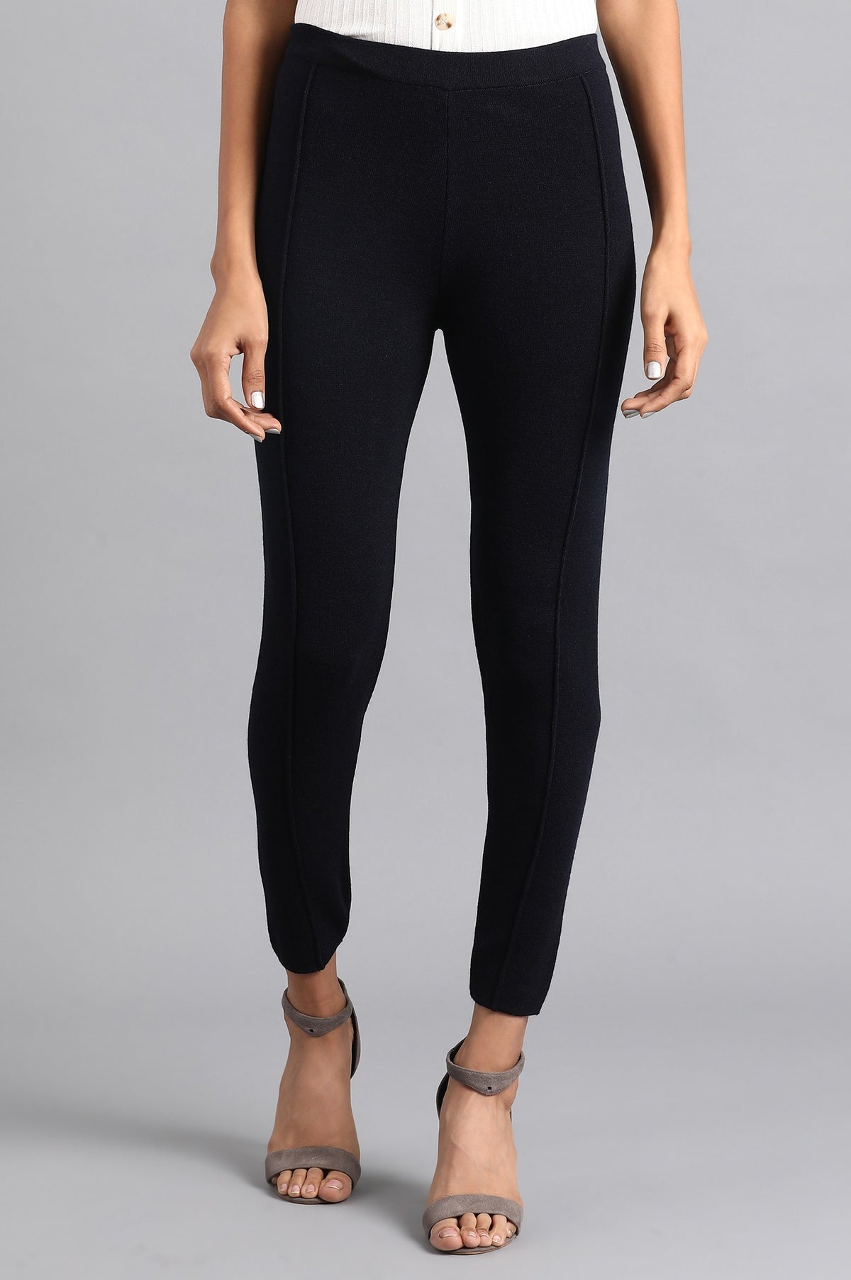 Blue Woollen Tights - WG