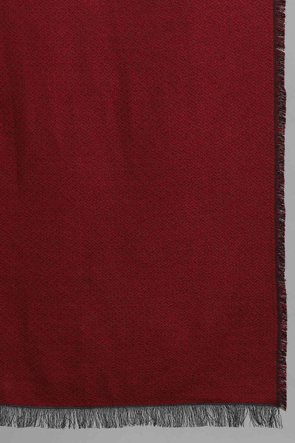 Maroon Reversible Shawl