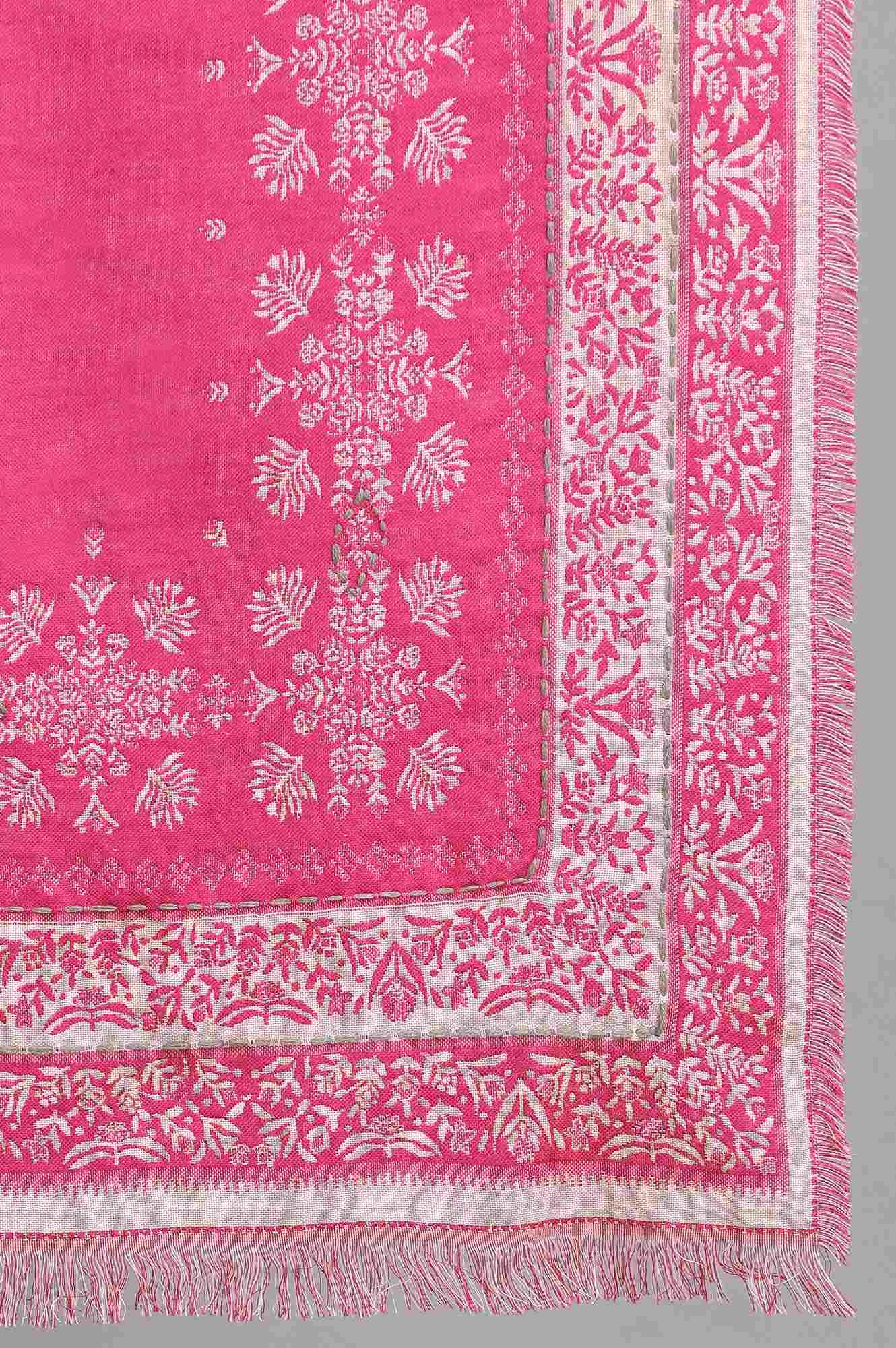 Purple Round Neck Yarn-dyed Winter kurta - wforwoman