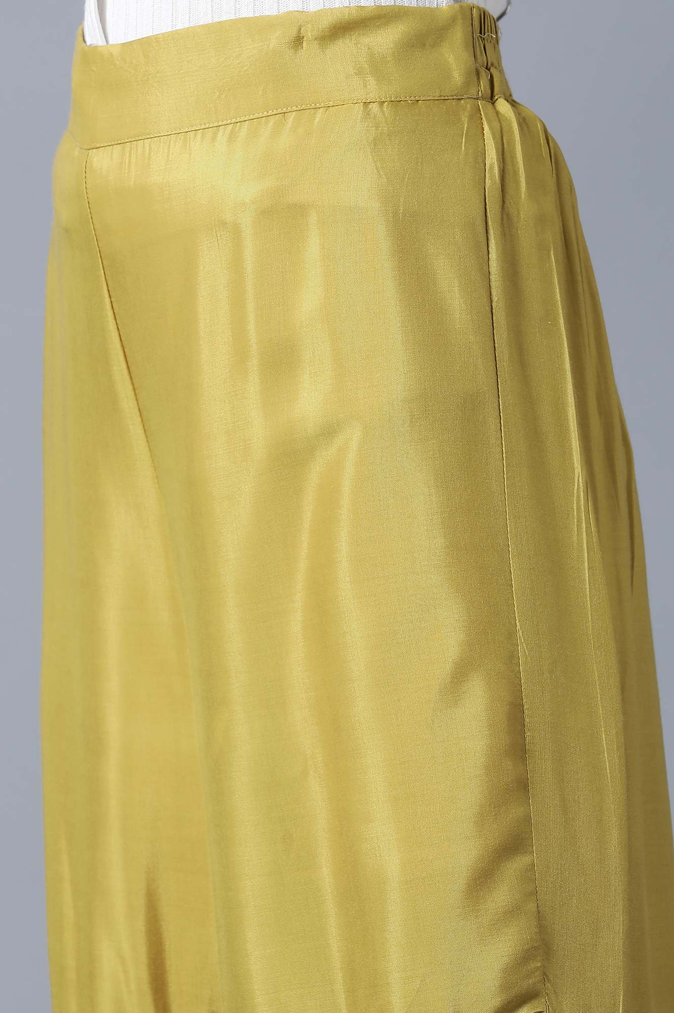 Olive Green Embroidered kurta-Sharara Set