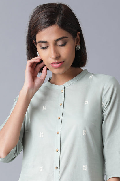 Olive Green Printed kurta