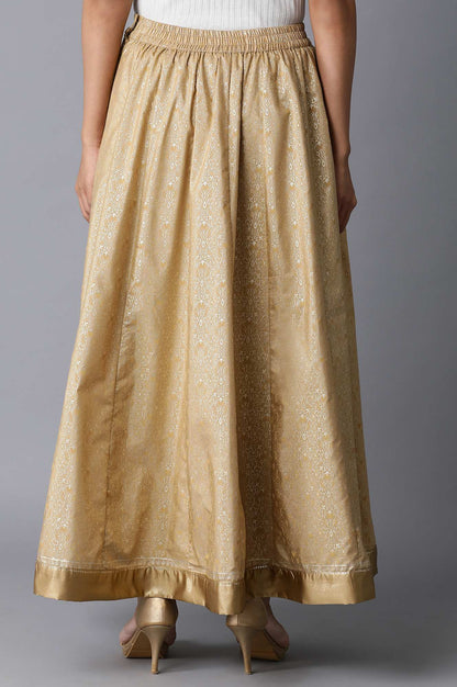 Gold Printed Skirt
