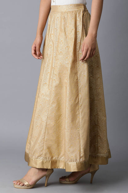 Gold Printed Skirt