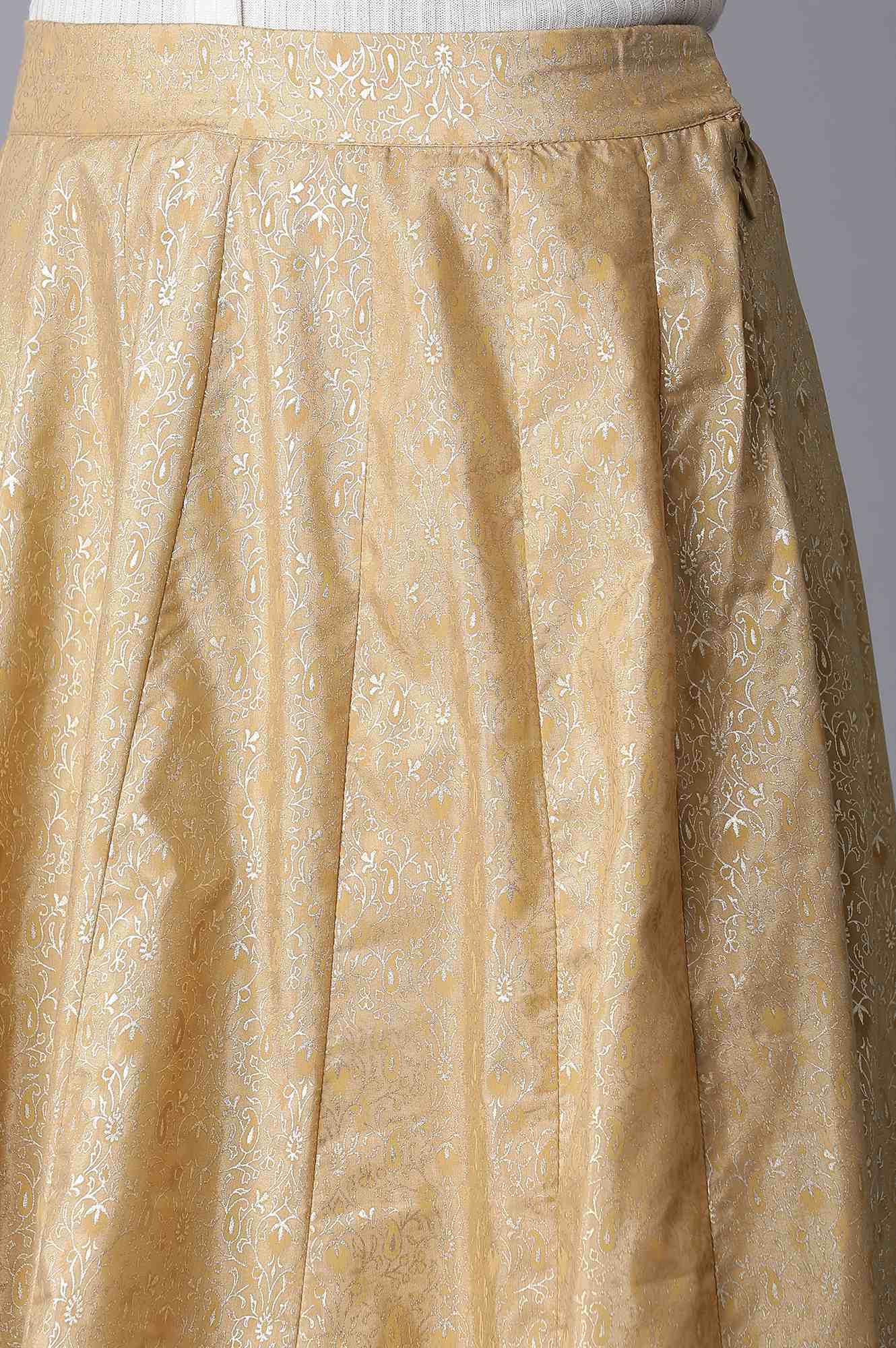 Gold Printed Skirt