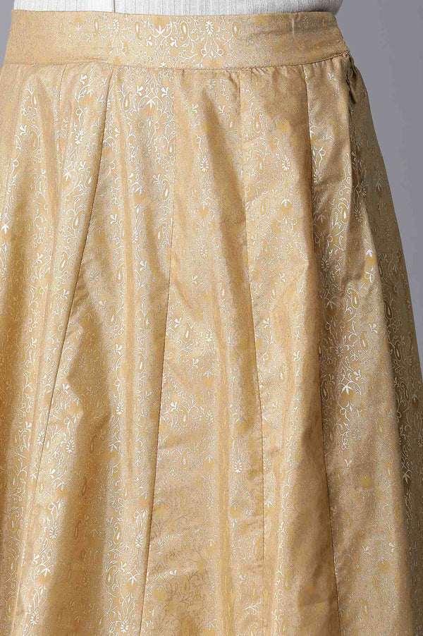 Gold Printed Skirt