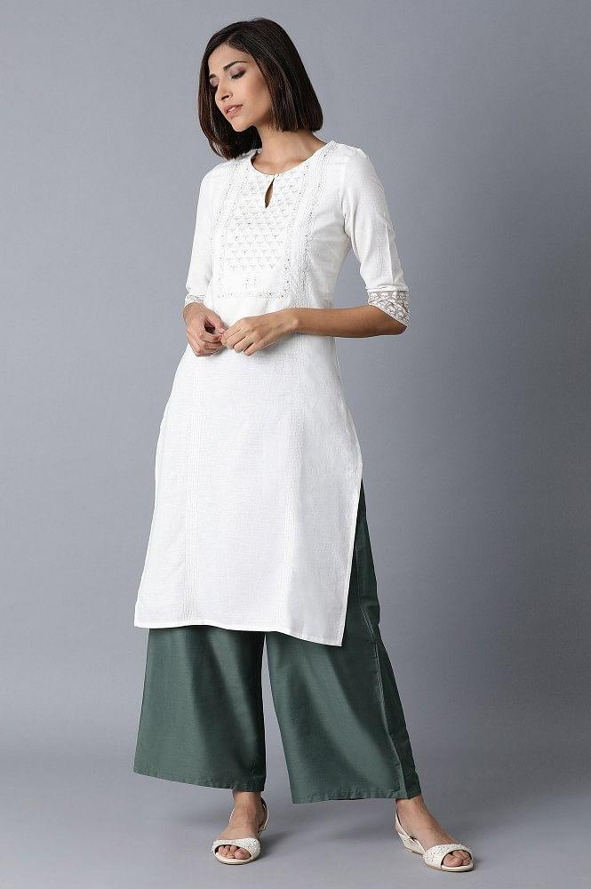 Green Parallel Pants - wforwoman