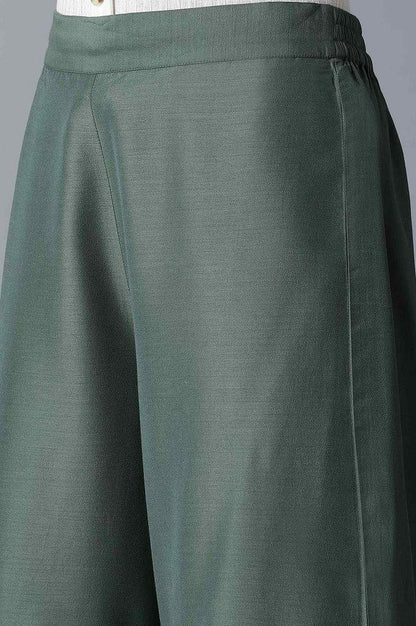 Green Parallel Pants - wforwoman