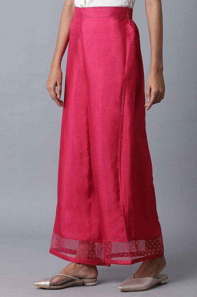 Red Parallel Pants - wforwoman