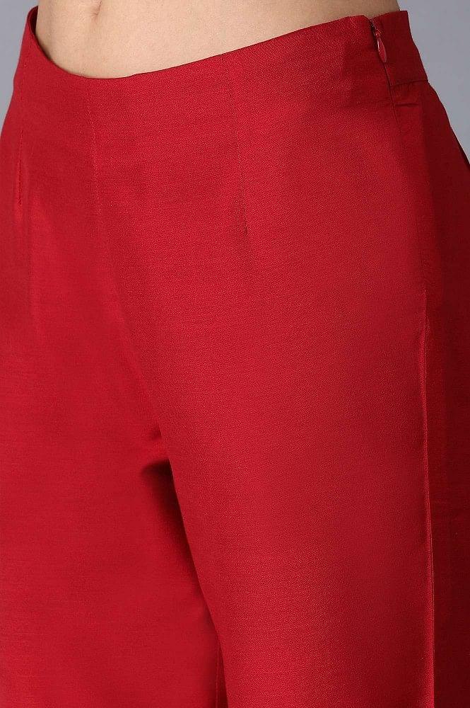 Pink Slim Pants - wforwoman