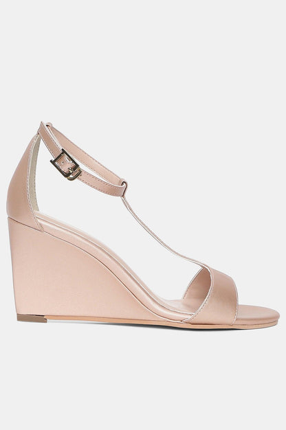 Rose Gold Almond Toe Solid Wedge-Wbeverly - wforwoman