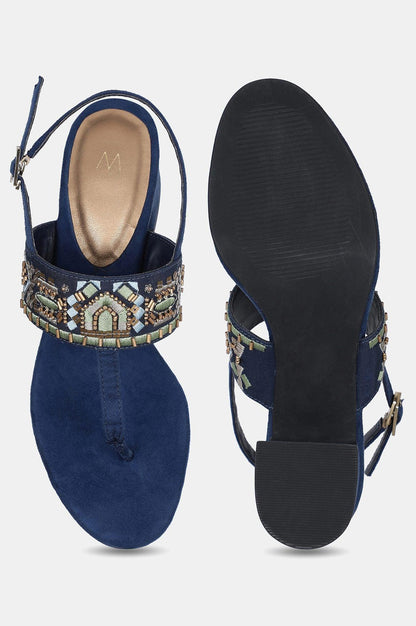 W NAVY Almond Toe Block Heel-WSOFIA - wforwoman