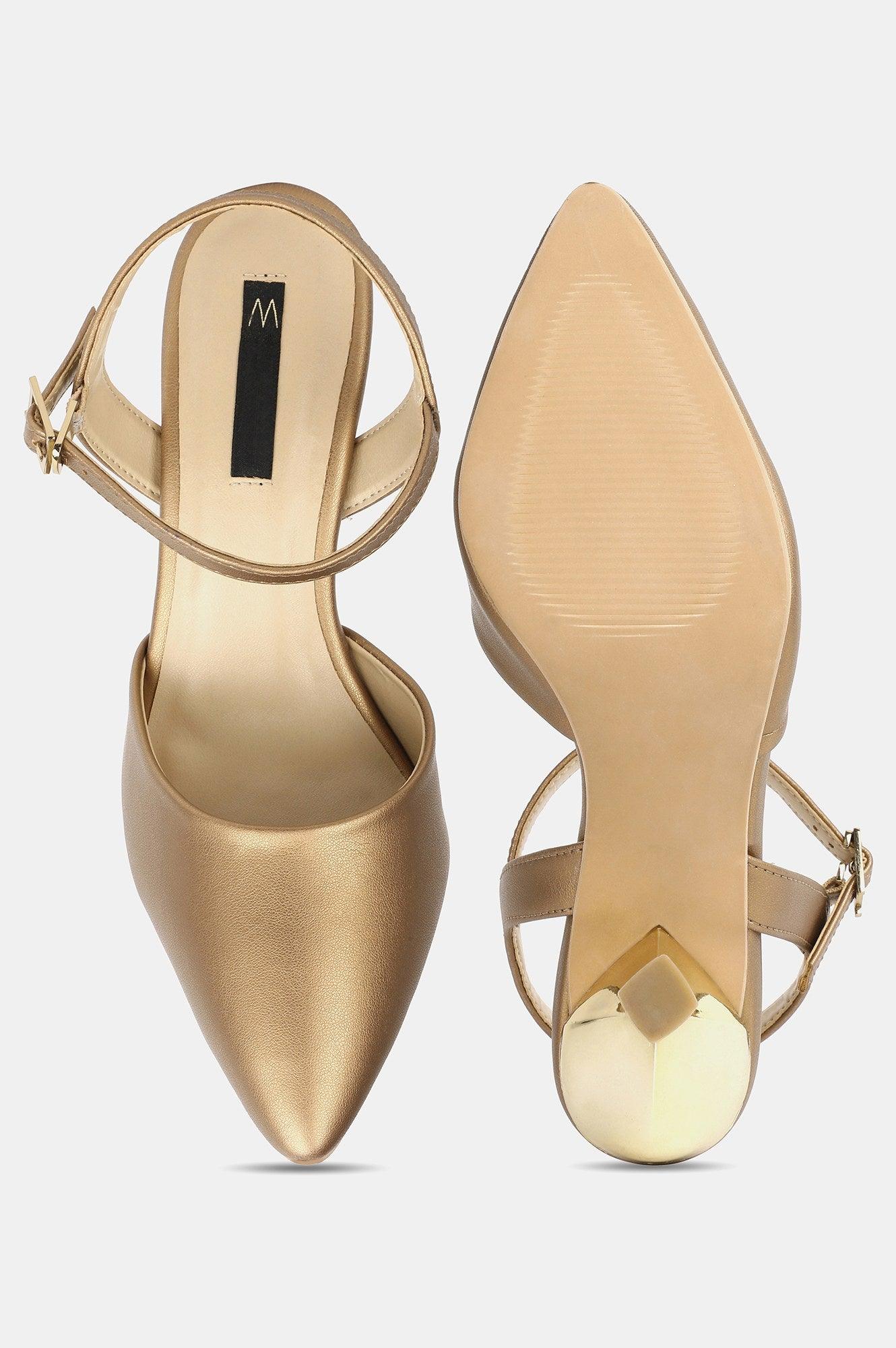 Copper Pointed Toe Solid Stiletto - Wgeorgia - wforwoman