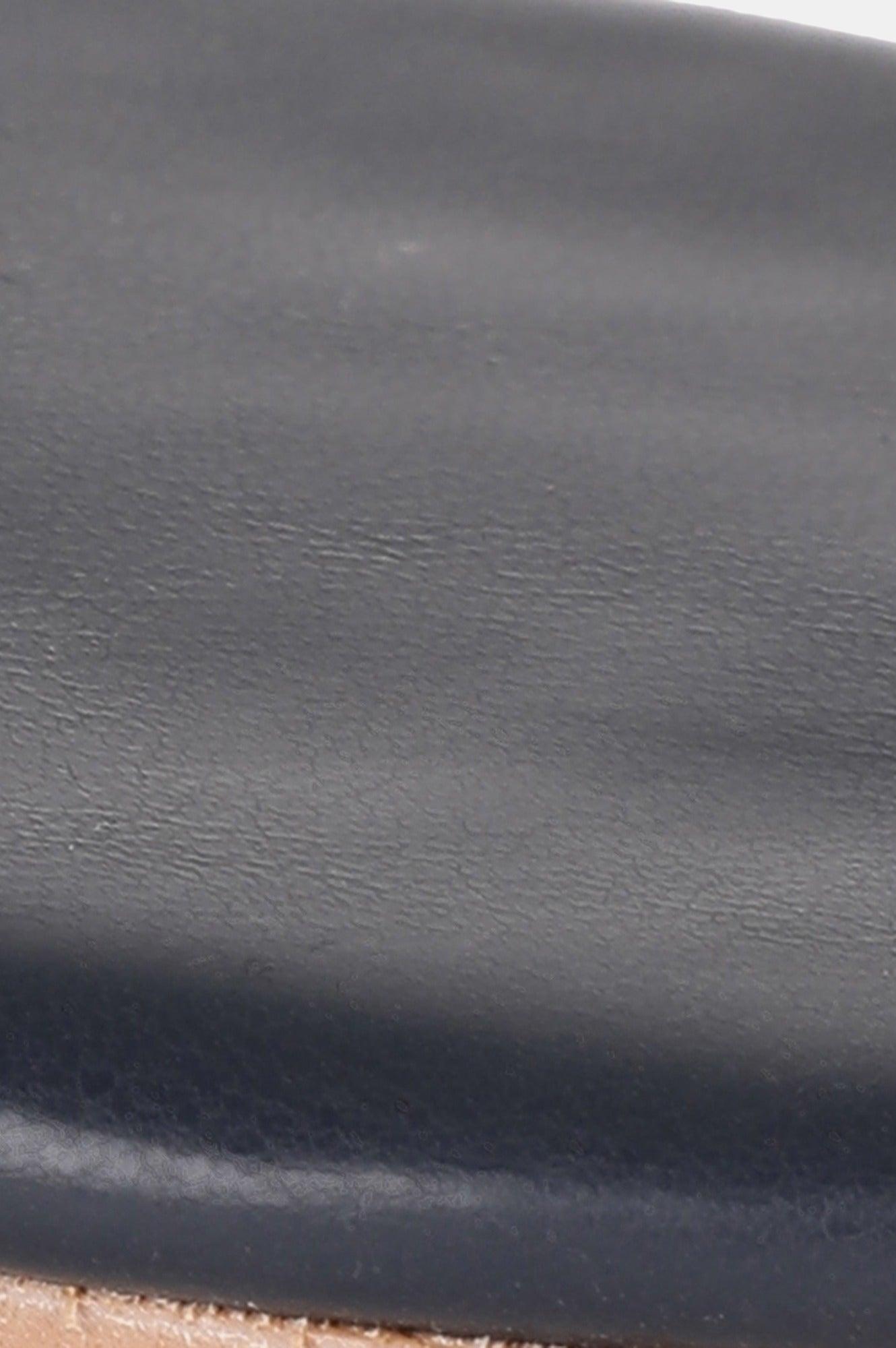 Navy Almond Toe Woven Design Flat - Wmorgan - wforwoman