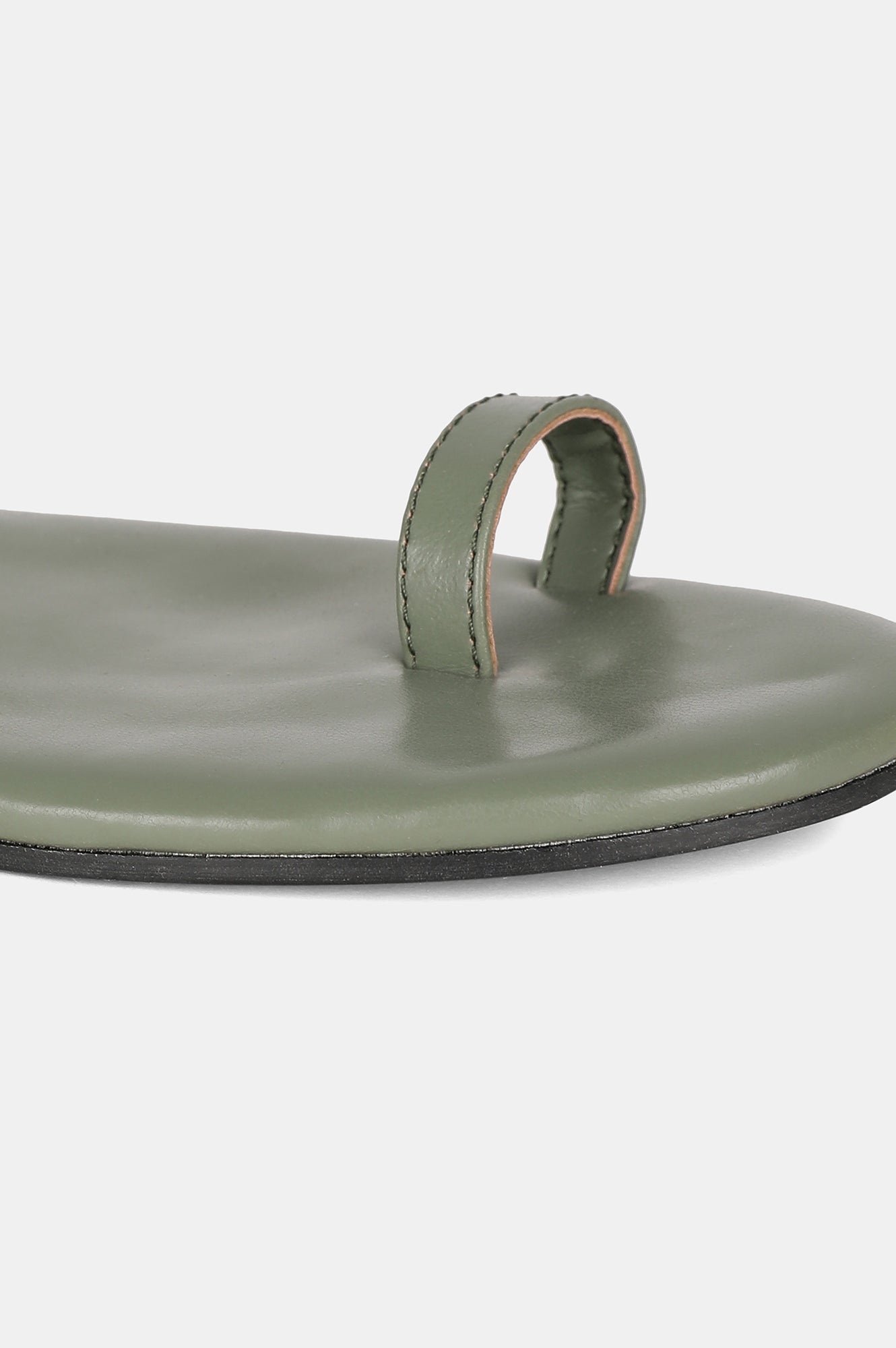 Sage Green Almond Toe Flat-Wmorgan