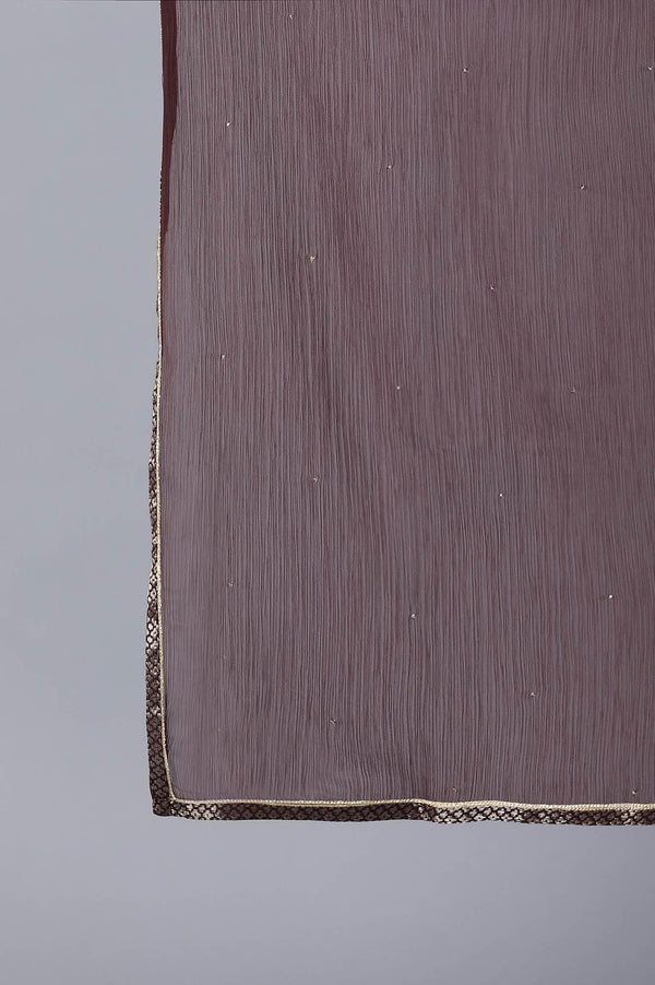 Dark Purple kurta-Sharara-Dupatta Set