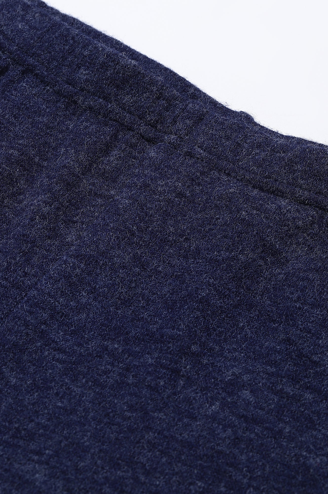 Navy Blue Solid Skinny-fit Knit Tights with Elasticated Waistband