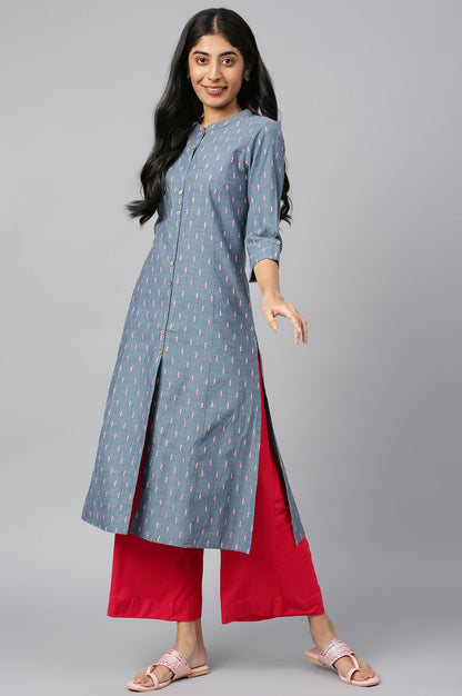 Pink Solid Flared Palazzo With Elasticated Waist