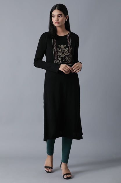 Green Solid Skinny Fit Cotton Tights With Elasticated Waist