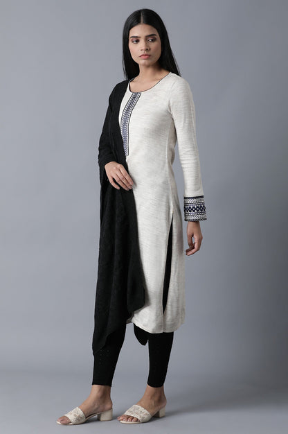 Black Pointelle Skinny Fit Tights With Elasticated Waist