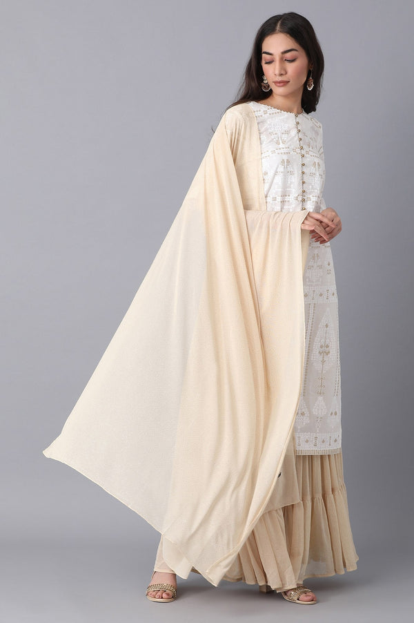 Golden Printed Dupatta