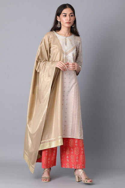 Golden Voile Dupatta