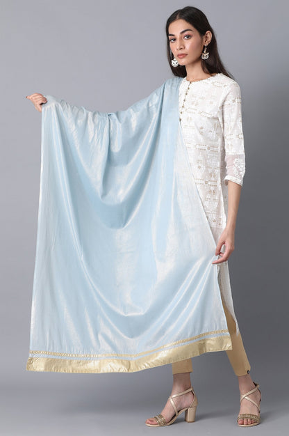Light Blue Voile Dupatta