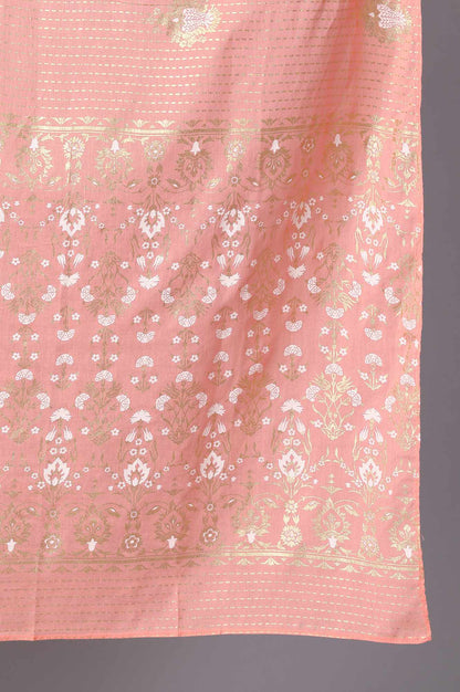 Light Pink Printed Dupatta