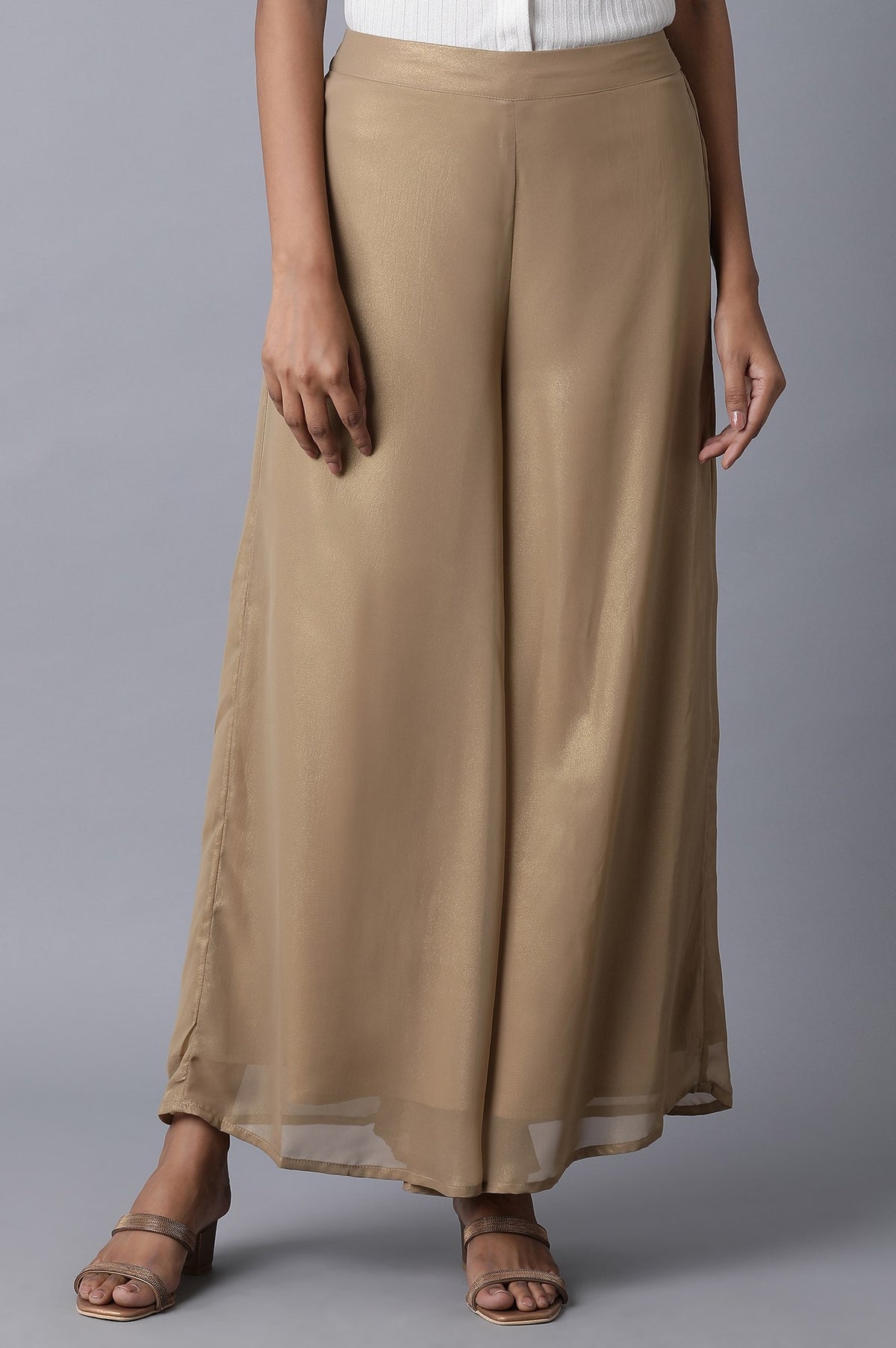 Gold Parallel Pants - S