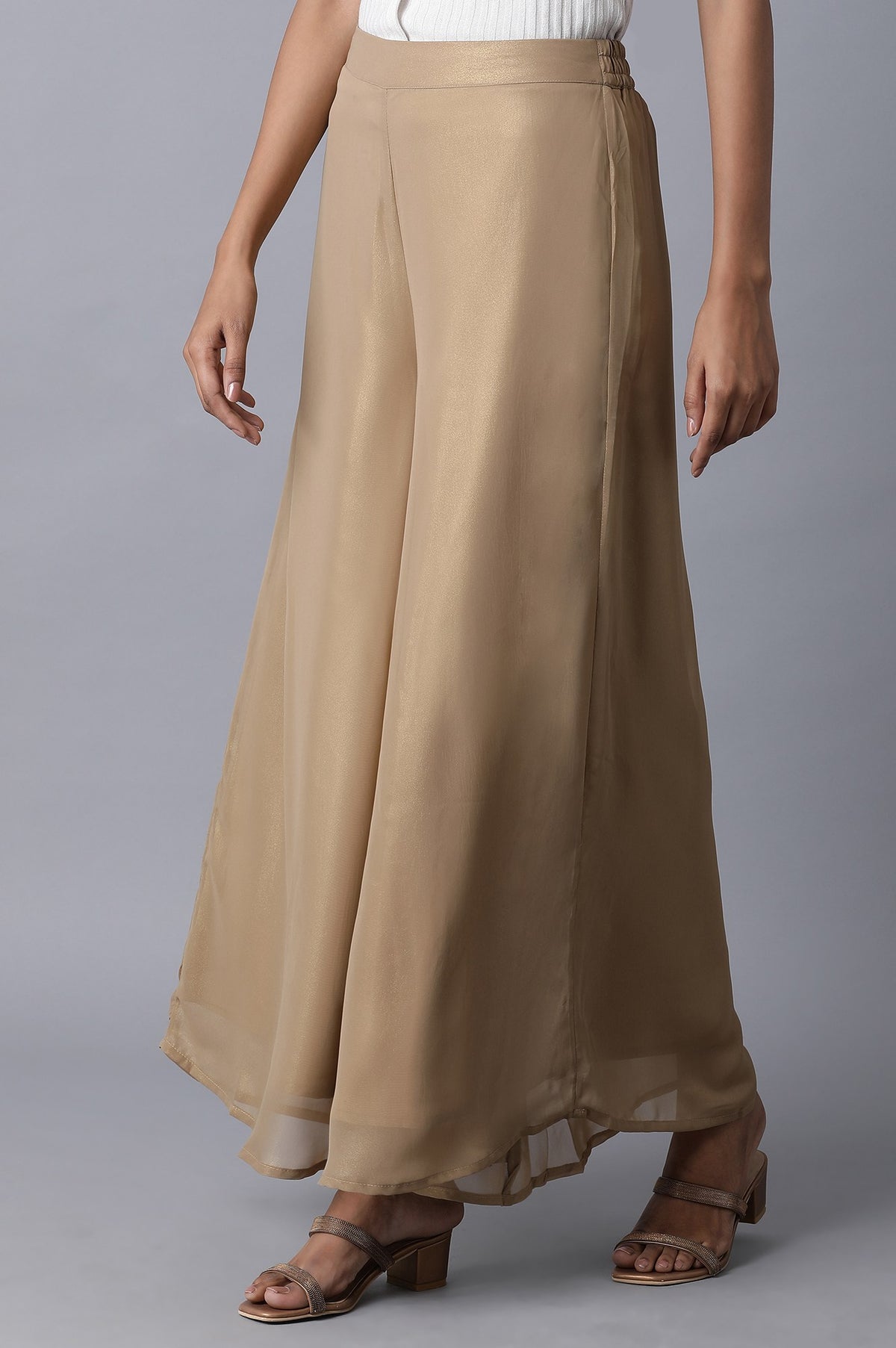 Gold Parallel Pants - wforwoman