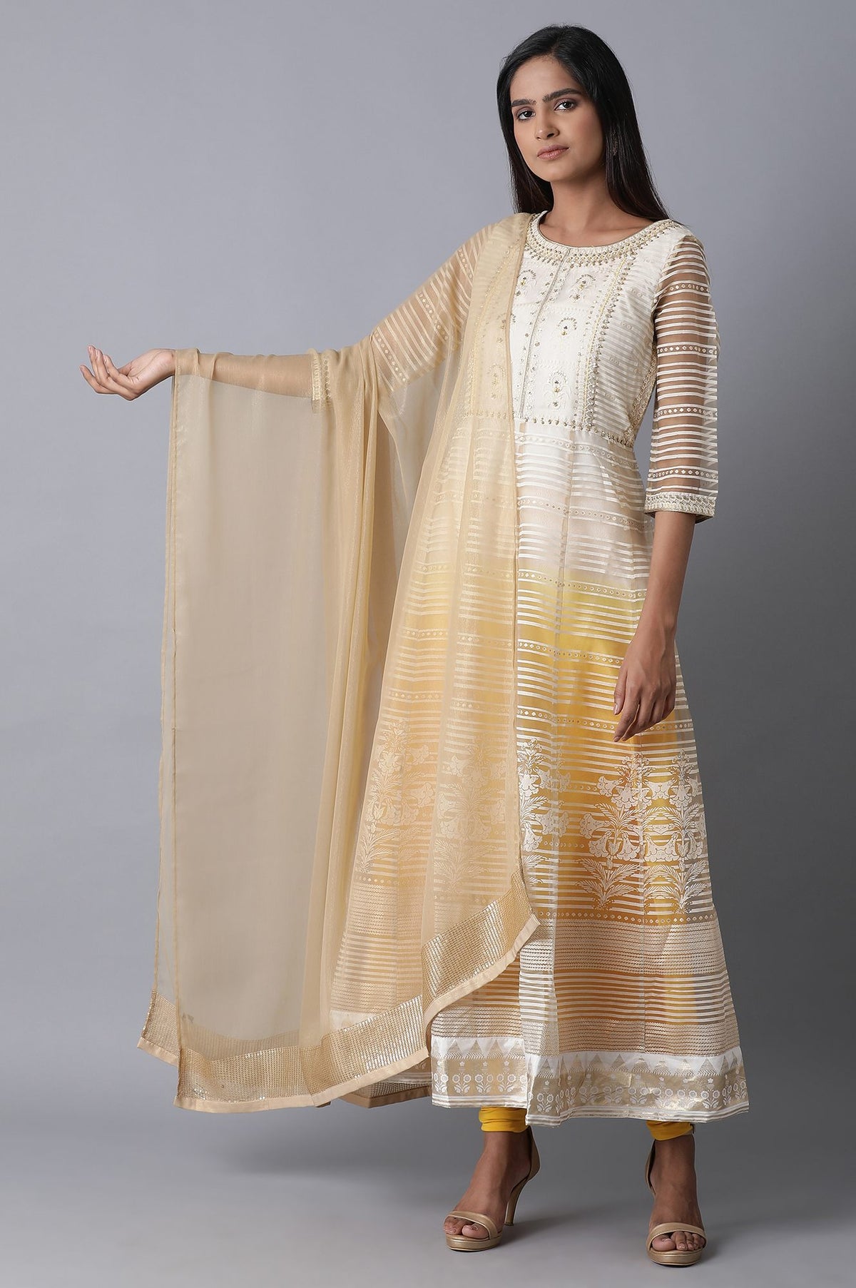 Gold Chiffon Drape - FS
