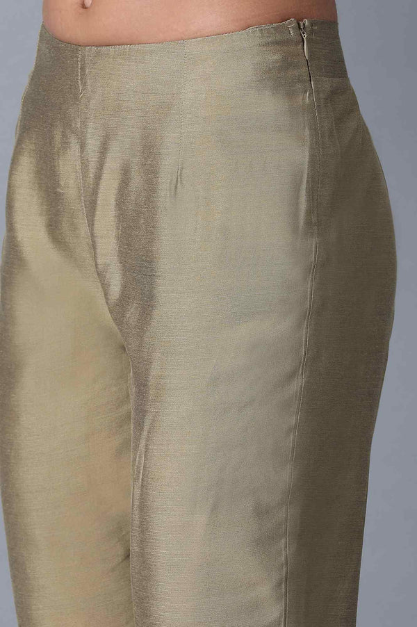Beige Cropped Trousers