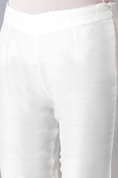 Ecru Slim Pants - wforwoman