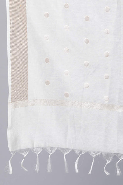 Off-White Banaras Jacquard Dupatta