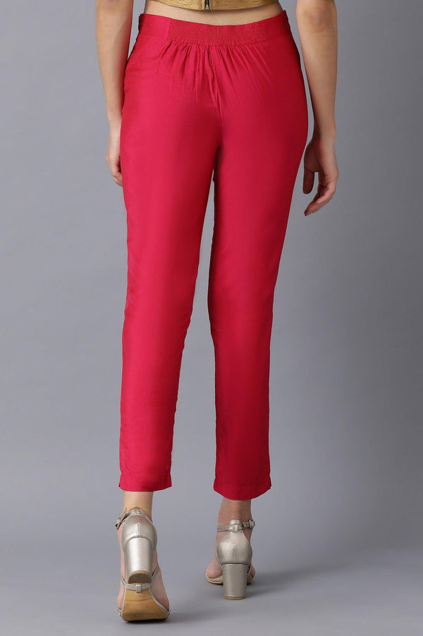 Fuchsia Pink Slim Pants