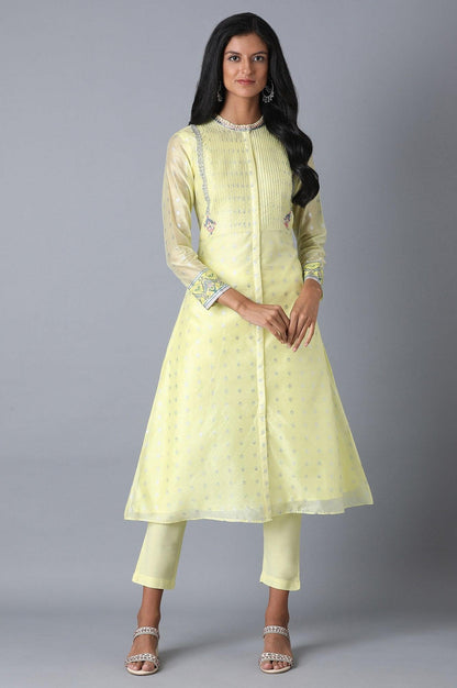 Pale Yellow Slim Pants - wforwoman