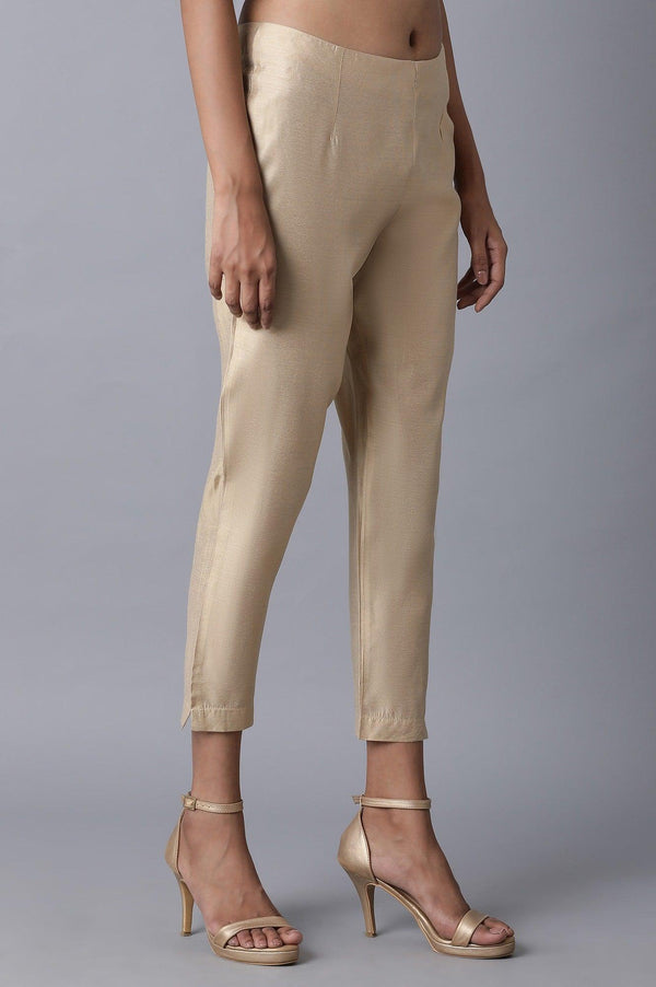 Light Gold Slim Pants