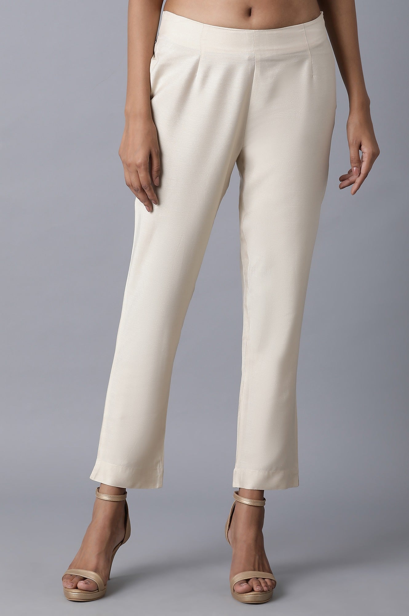 Beige Slim Pants