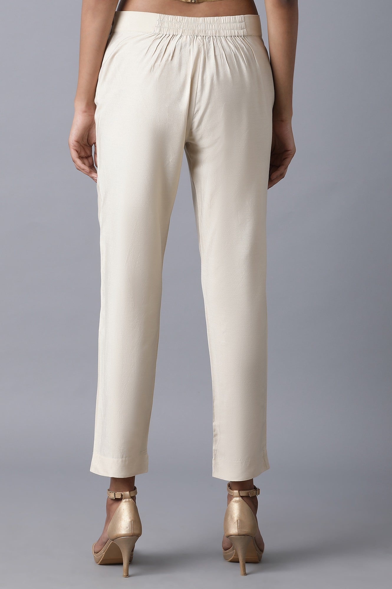 Beige Slim Pants