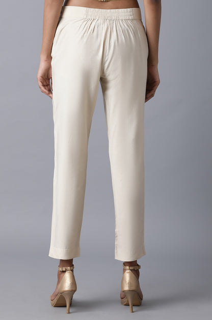 Beige Slim Pants