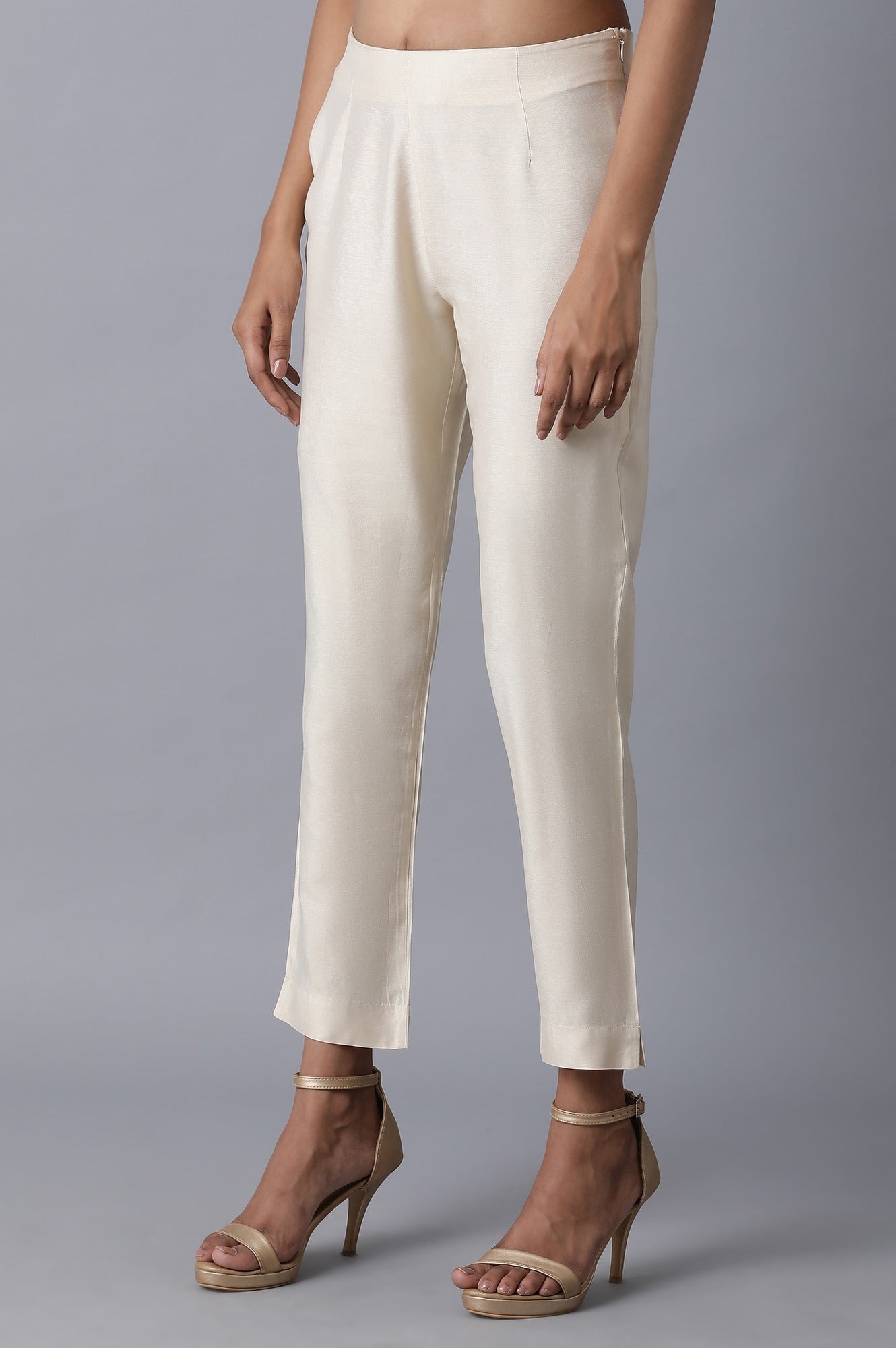Beige Slim Pants