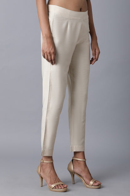 Beige Slim Pants