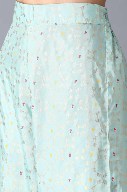 Mint Green Crop Top-Gillet-Pants Set - wforwoman