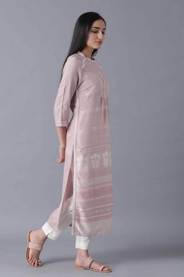 Lilac Dobby kurta